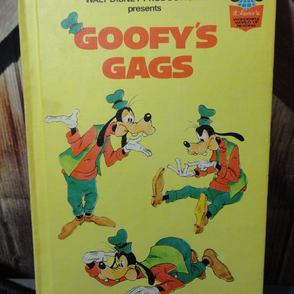 Walt Disney Goofy's Gags~Childrens book~Cute~VTG 1974 Edition~ramdon house